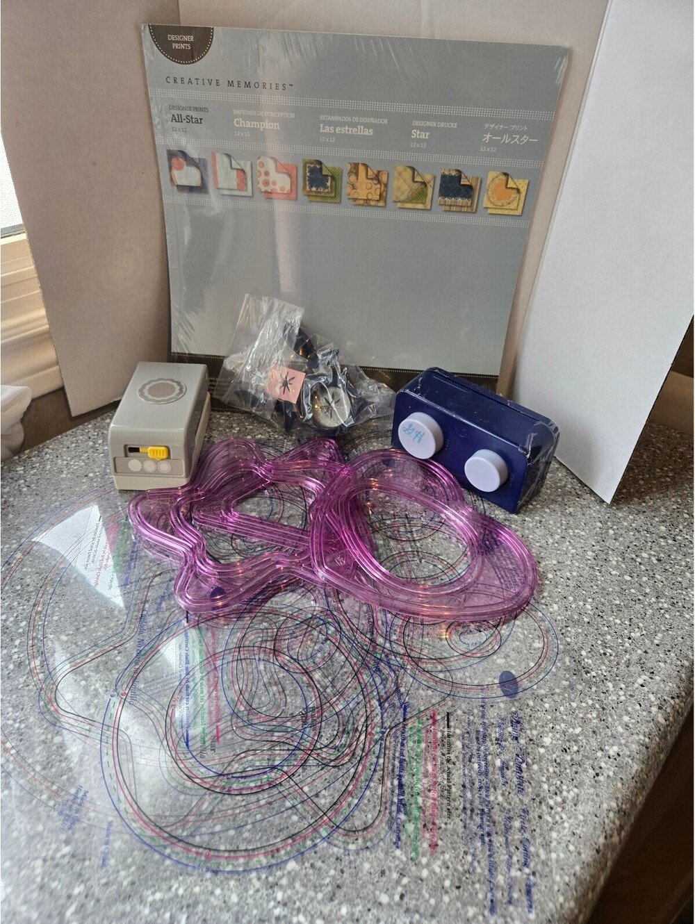 Creative Memories Scrapbooking Lot + Bonus incl. templates, punches, paper